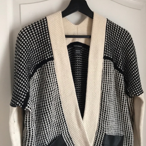 Club Monaco Sweaters - Club Monaco Grid Pattern Cardigan